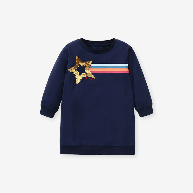 Children's Hoodie Autumn New Long-Sleeved Children's Dress Home Casual Children's Dress
