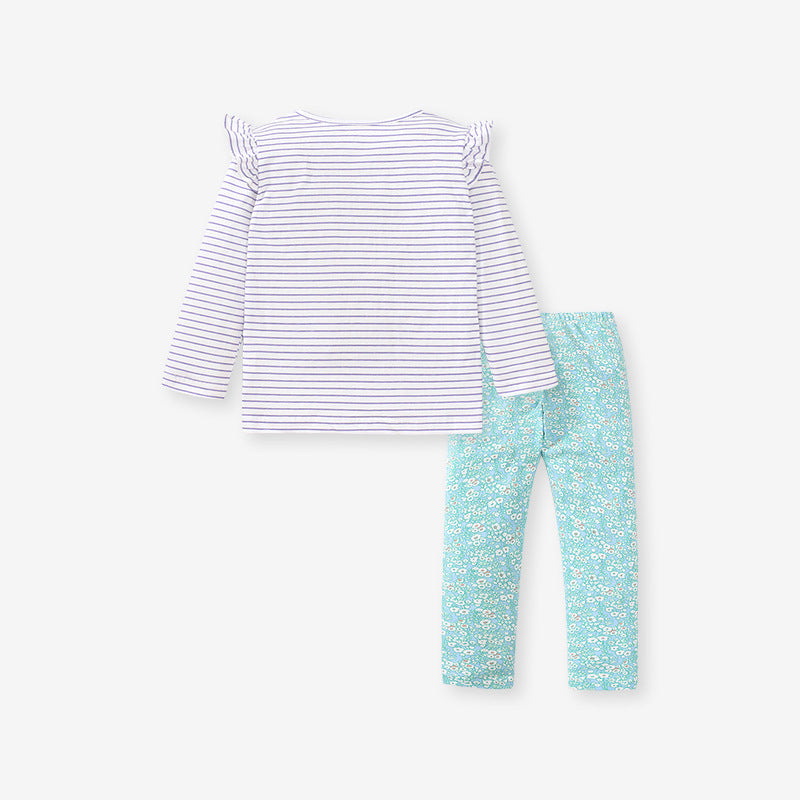 Long-Sleeved Girls' Suits New Autumn Children's Cute Girls' Suits