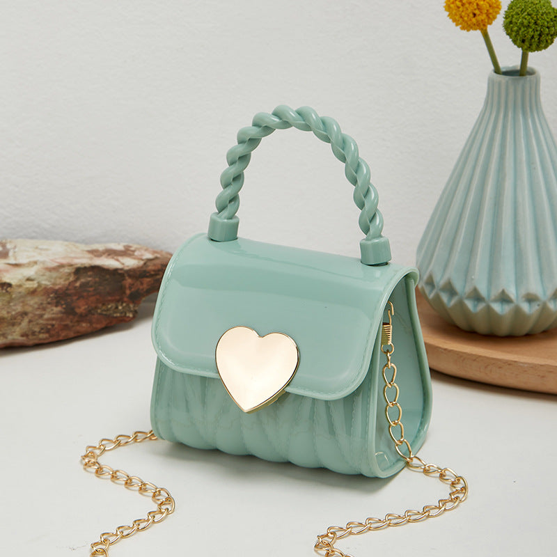Bag Women New Women's Bag Love Jelly Bag Women's Handbag Single Shoulder Crossbody Bag Mini Bag