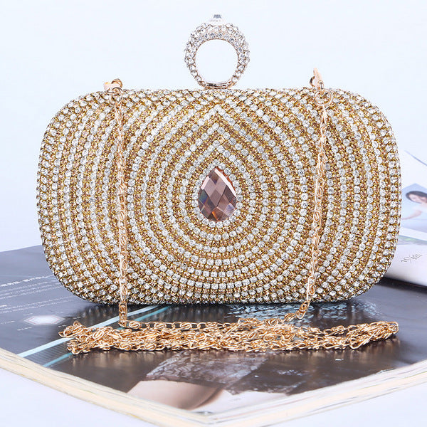Crystal Dinner Bag Quality Diamond Inlaid Eye Evening Bag Bride Bridesmaid Bag