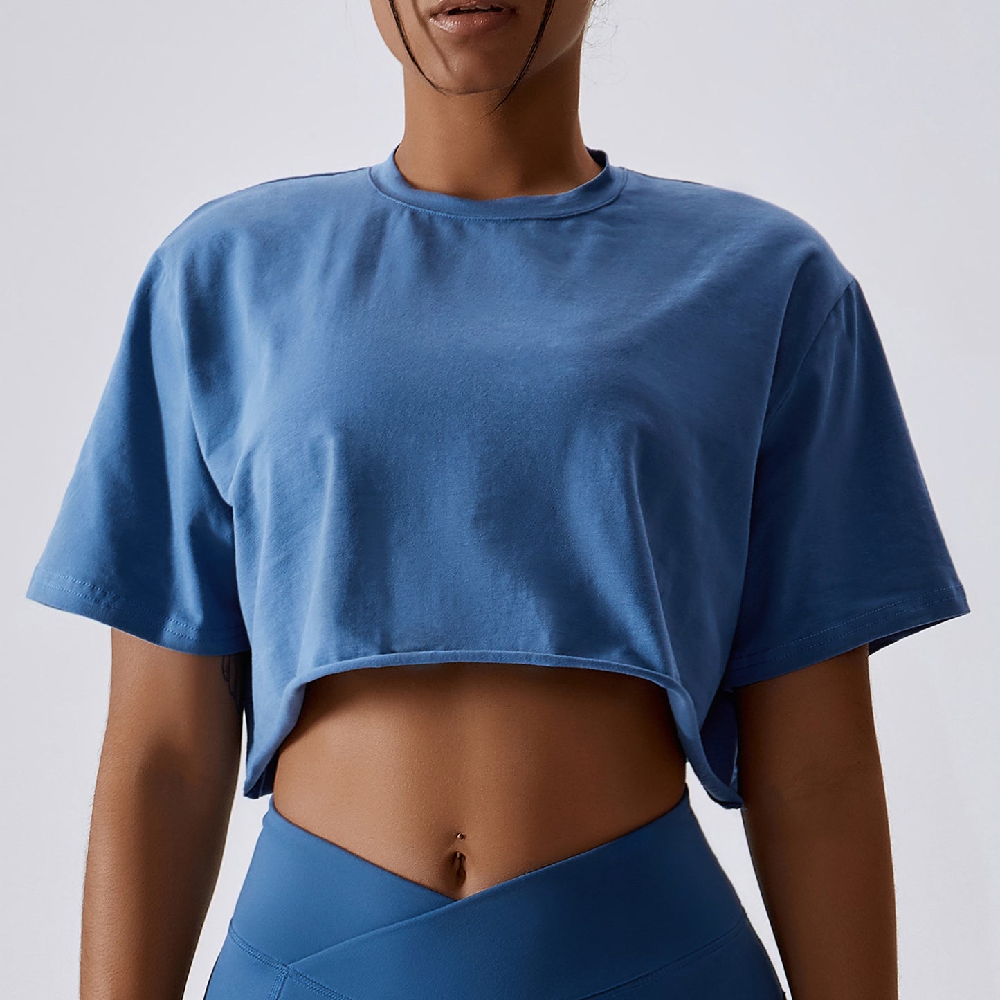 Outdoor Dance Running Sports Short Sleeve Yoga Clothes Women Casual Fitness Top Loose Sports T-Shirt Women