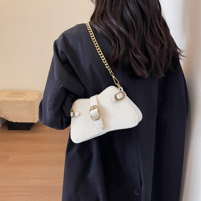 Fashion Fashion Small Handbag Female New Niche All Matching Diamond Lattice Small Square Bag Simple Underarm Bag
