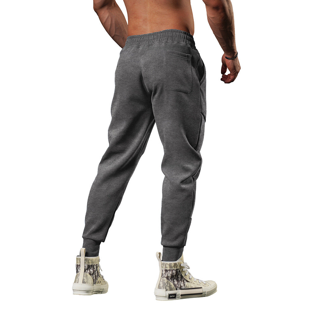 Autumn Plus-Size Men's Casual Nine-Point Pants Leg Stitching Sports Daily Outdoor New