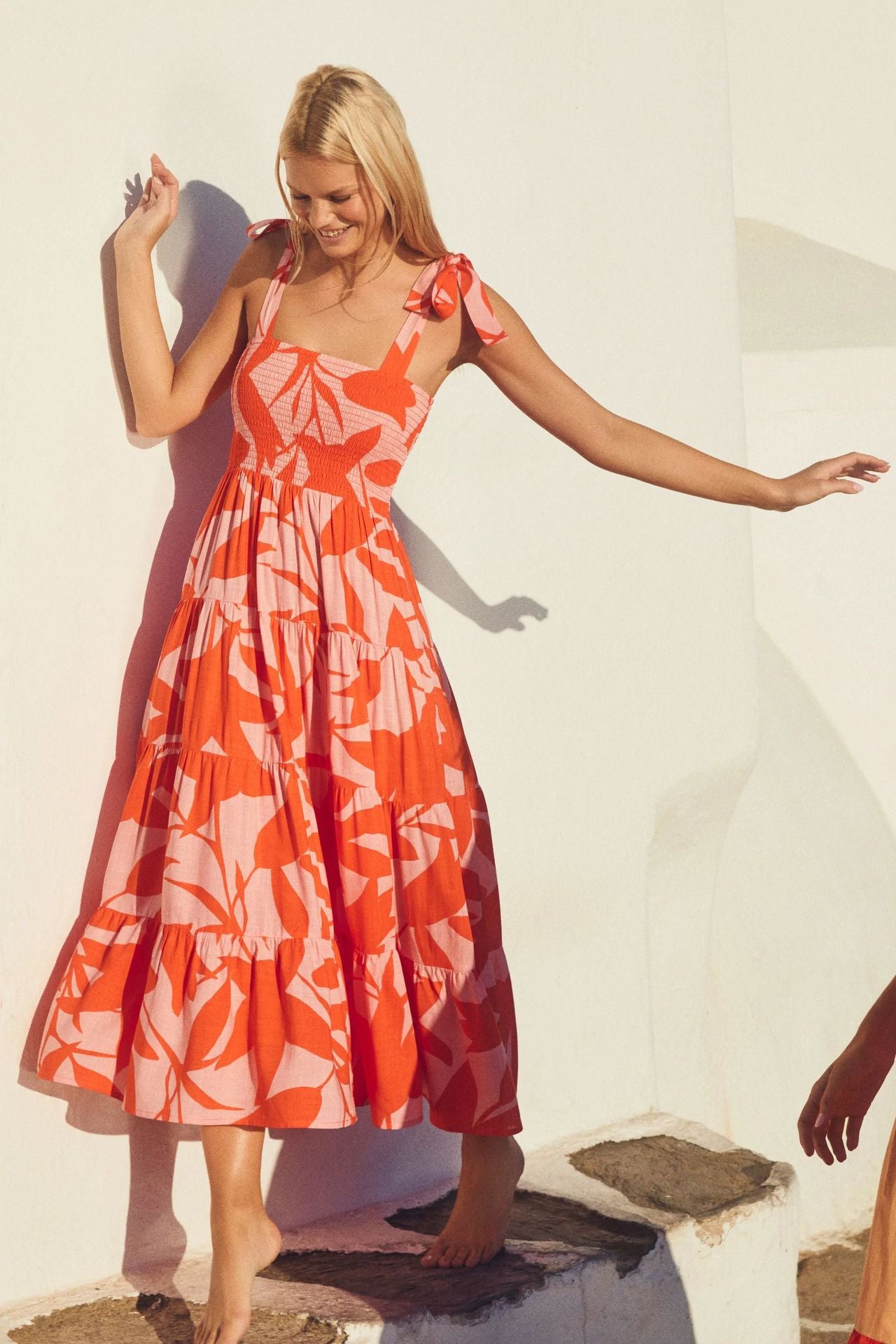 Summer Women's New Commuter Sleeveless Spice Print Long Halter Dress