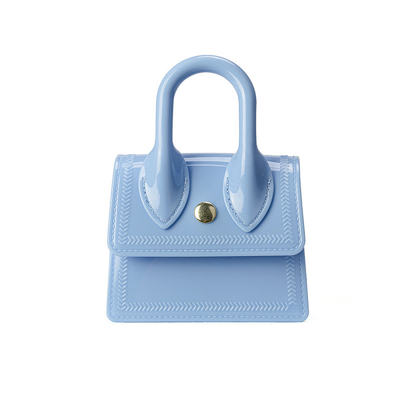 Summer New Portable Jelly Bag Mini Mouth Red Envelope Pvc Chain Bag Women's Crossbody Bag Women's Shoulder Bag