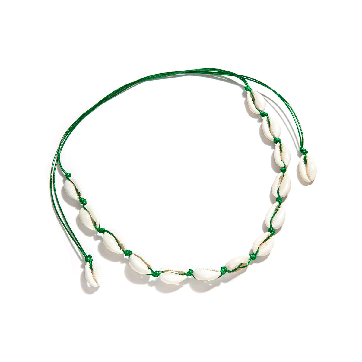 5 pcs Fashion Accessories Hawaiian Stylish Casual Collar Woven Shell Short Collarbone Necklace