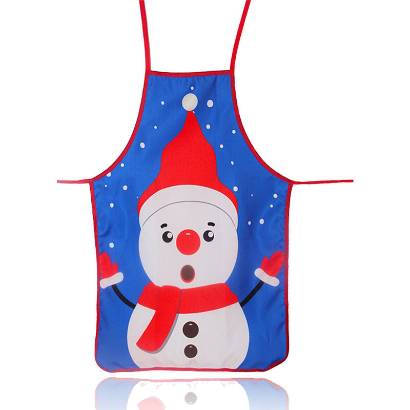 Christmas Apron Decoration Cloth Color Printing Decoration Cartoon Waist Animation Christmas Dress