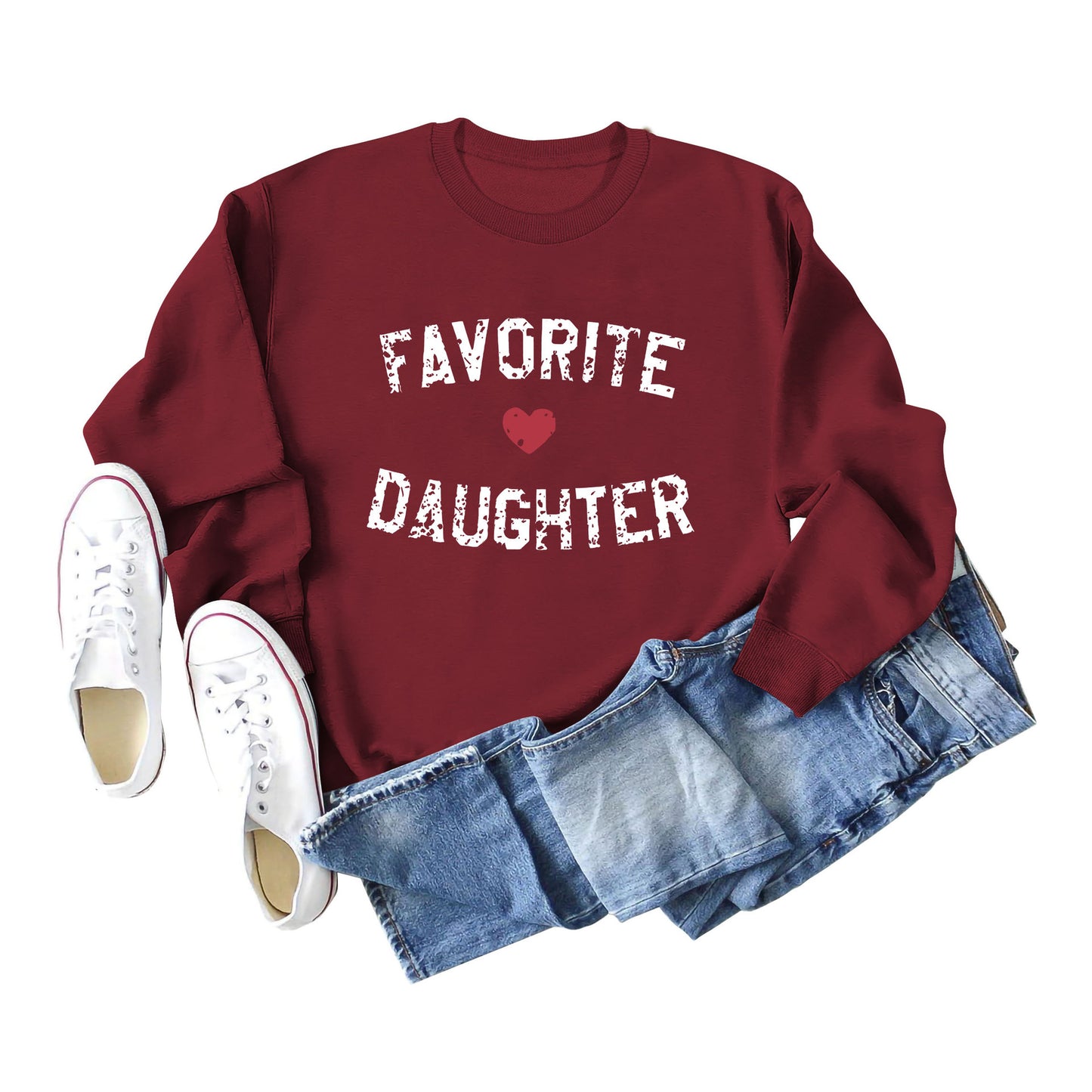 Favorite Daughter Letters Autumn And Winter Casual Clothing