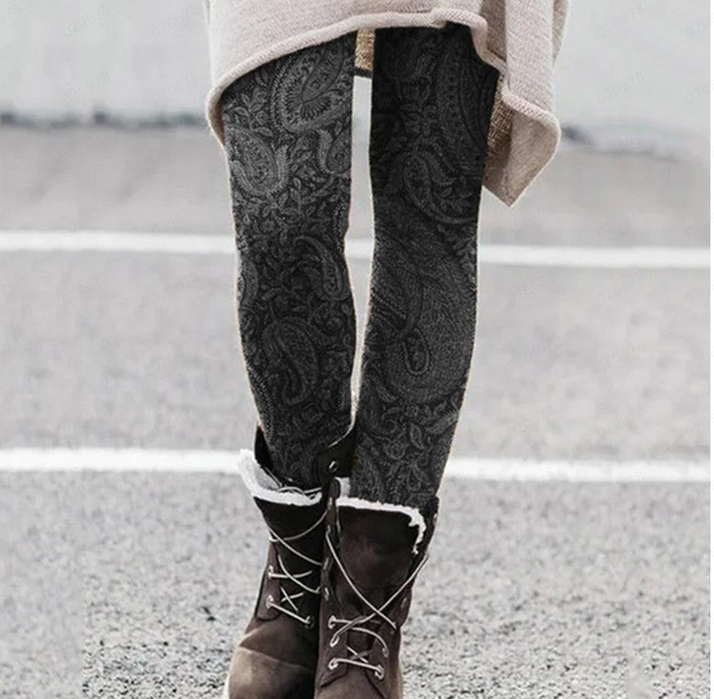 Christmas Personalized Printed Leggings Christmas Sequin Printed Yoga Pants