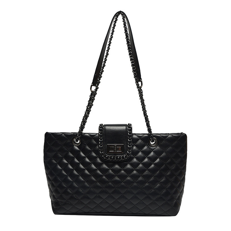 High-Grade Big Bag New Fashion Light Luxury Women's Bag Shoulder Bag Large Capacity Commuter Tote Bag