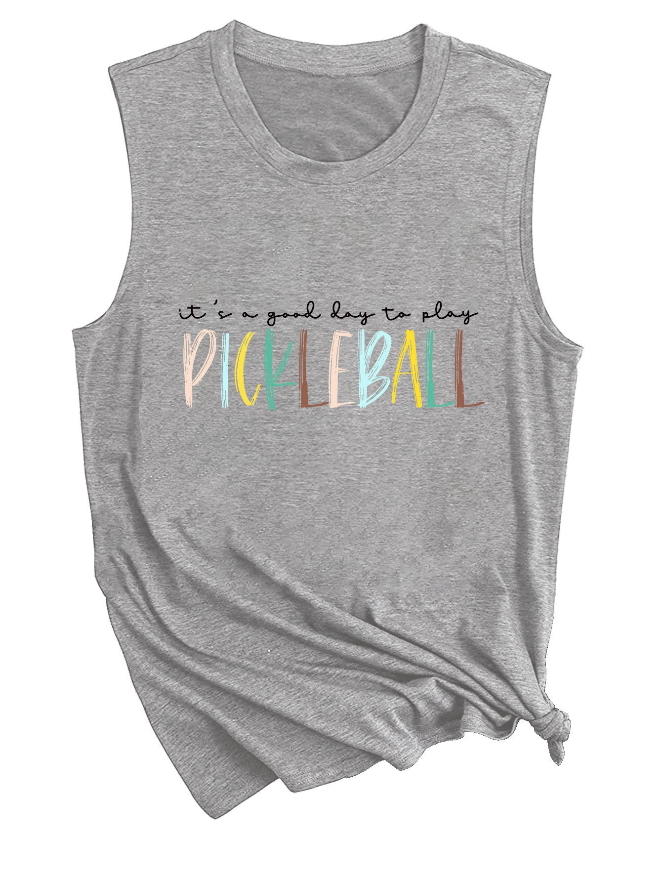 It's A Good Day To Play Letter-Printed Tank Top