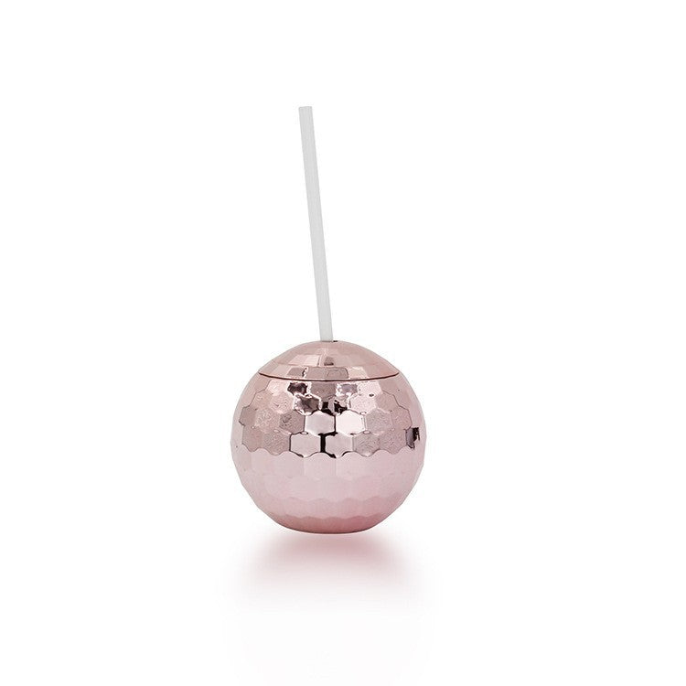 600ML Glitter Ball Cup Round Ball Cup Discoball Plastic Cup Straw Cup Girl Shaped Cup Discoball Cup