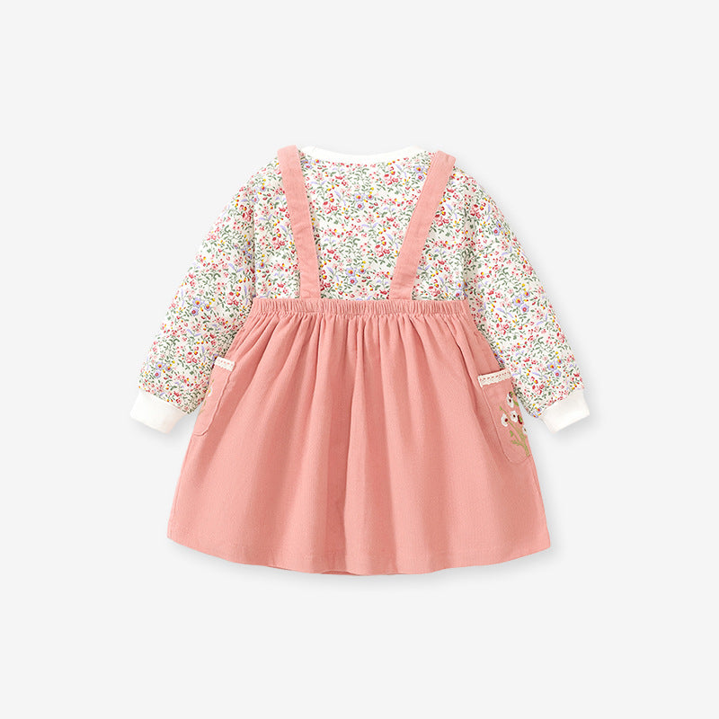 Children's Strap Dress Girls Dress Autumn New Cute Strap Dress