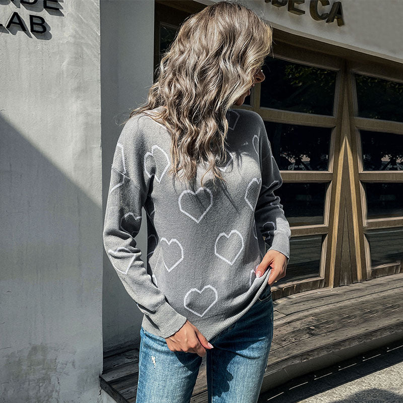 New Casual Fashion Women's Autumn And Winter Long-Sleeved Loose Women's Sweater