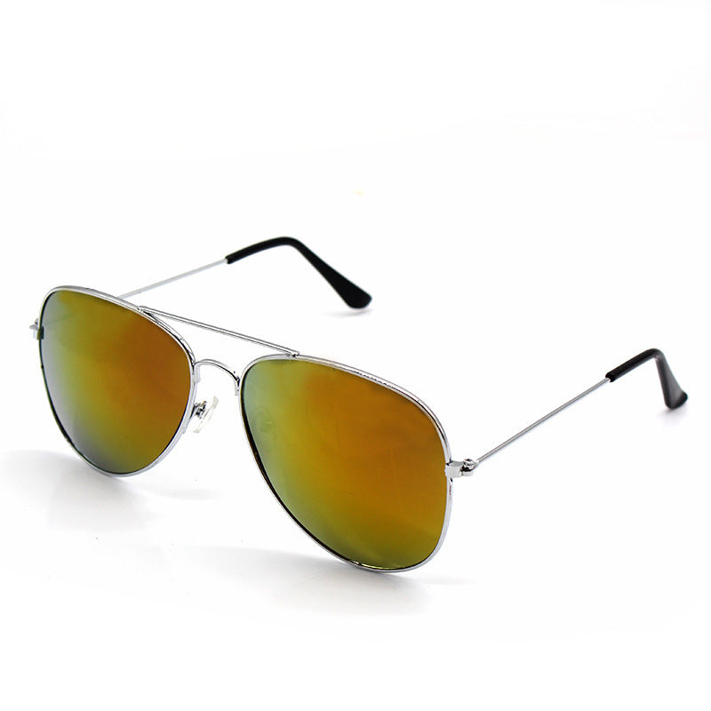 5 pairs New Brilliant Sunglasses Full Color Pilot Goggles Metal Sunglasses Sunglasses Stall