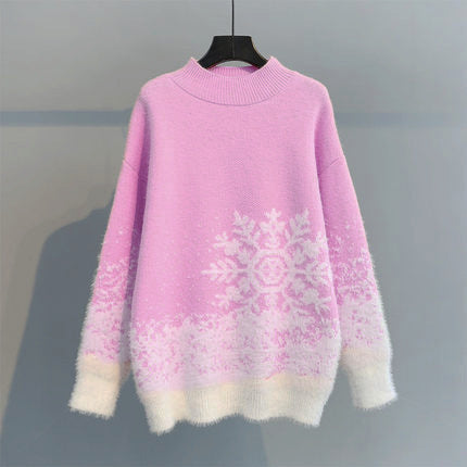 Sweater Autumn New Sweater Christmas Knitting New Year Women's Sweater