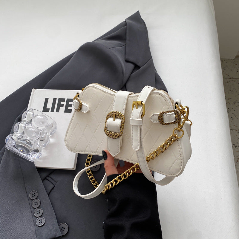 Fashion Fashion Small Handbag Female New Niche All Matching Diamond Lattice Small Square Bag Simple Underarm Bag