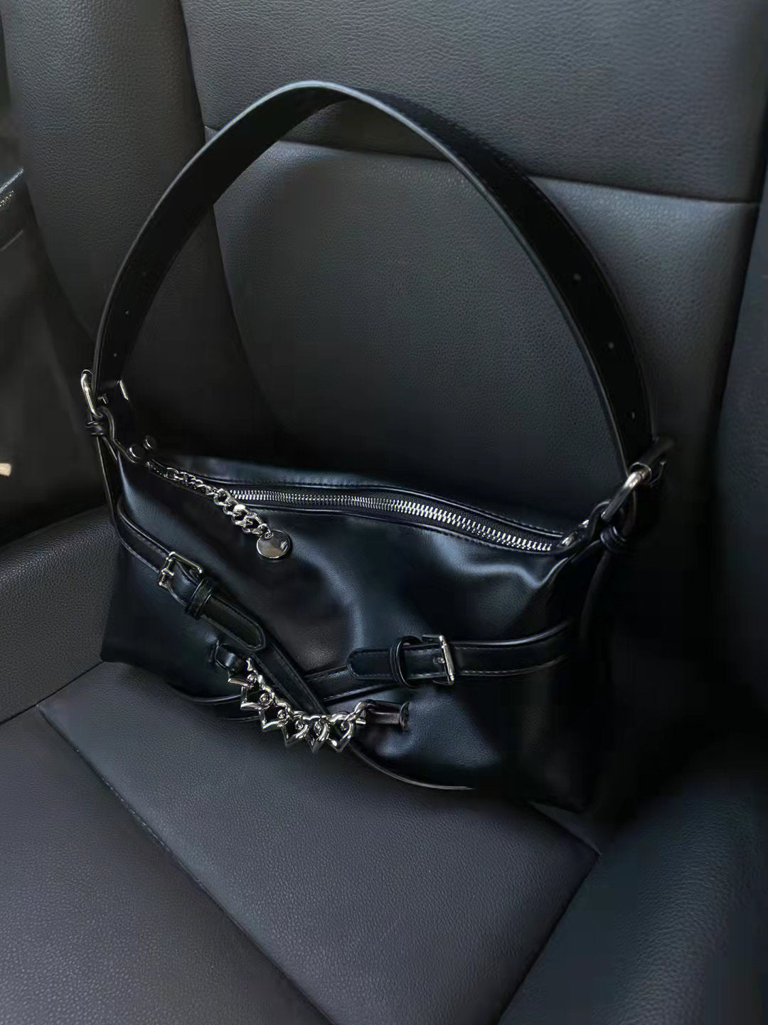 Underarm Bag Spring And Summer New Leisure Everything Cool Spice Girl Motorcycle Bag Niche High-Grade Handbag Female