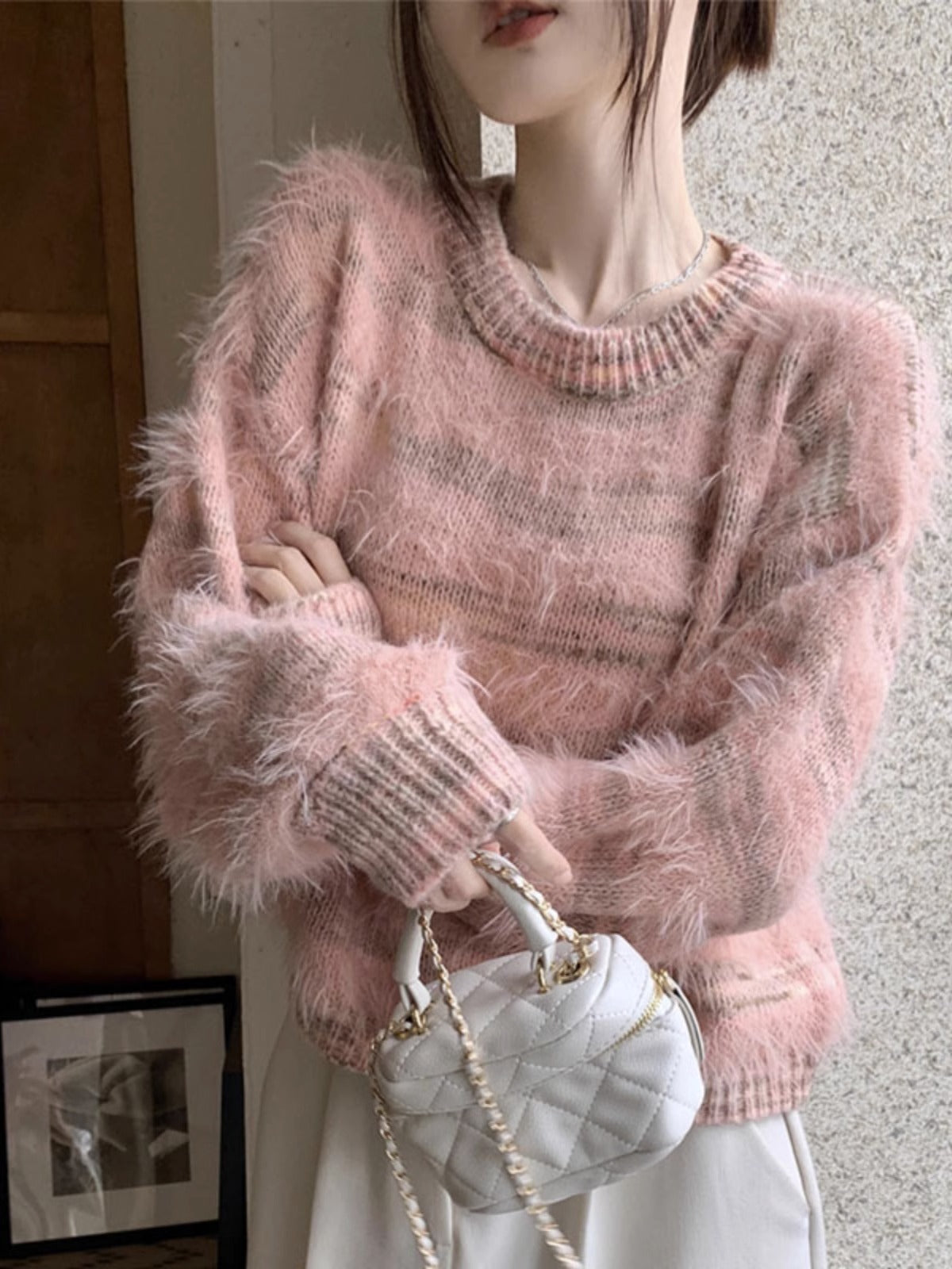 Soft Waxy Sweater Day Lazy Retro Thick Knitwear Chic Early Spring Coat Female Spring Autumn New Women's Wear