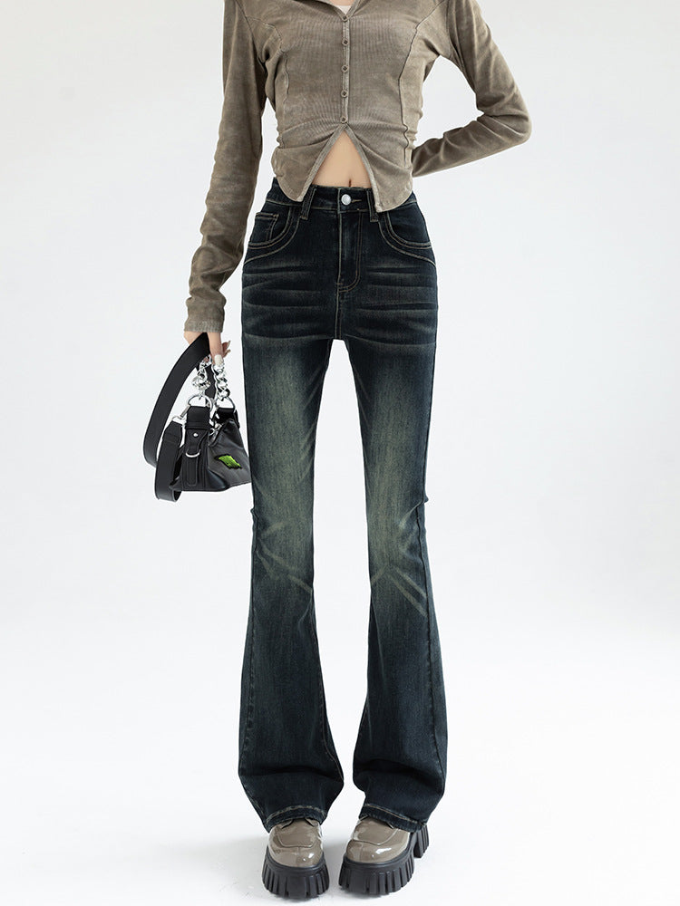 Hottie Skinny Jeans Flares High-Waisted Stretchy Floor-Length Pants