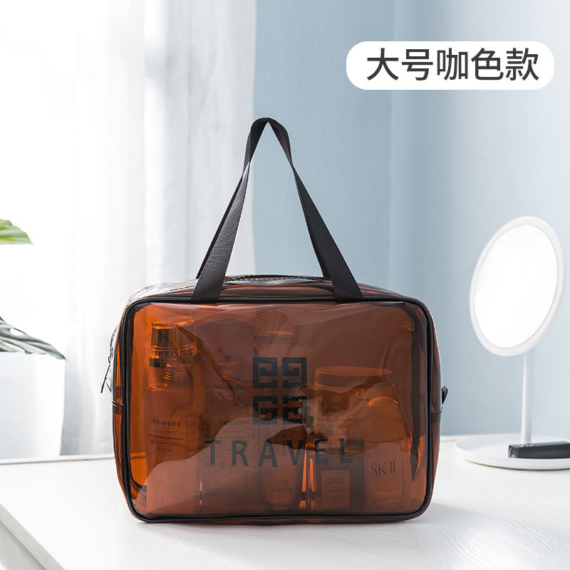 Transparent Makeup Bag Pvc Woman Portable Wind Travel Toiletry Bag Large Capacity Multi-Functional Portable Storage Bag