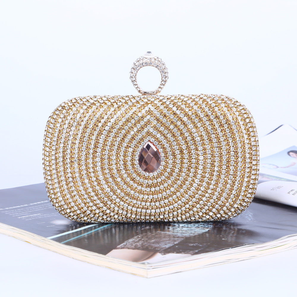 Crystal Dinner Bag Quality Diamond Inlaid Eye Evening Bag Bride Bridesmaid Bag