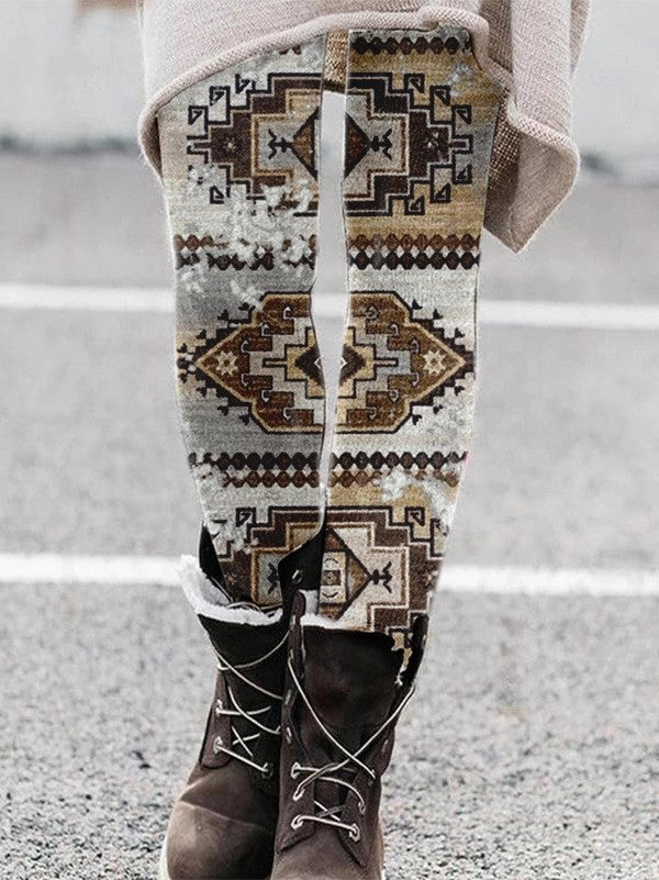 Christmas Printed Leggings Christmas Tree Sequin Printed Yoga Pants