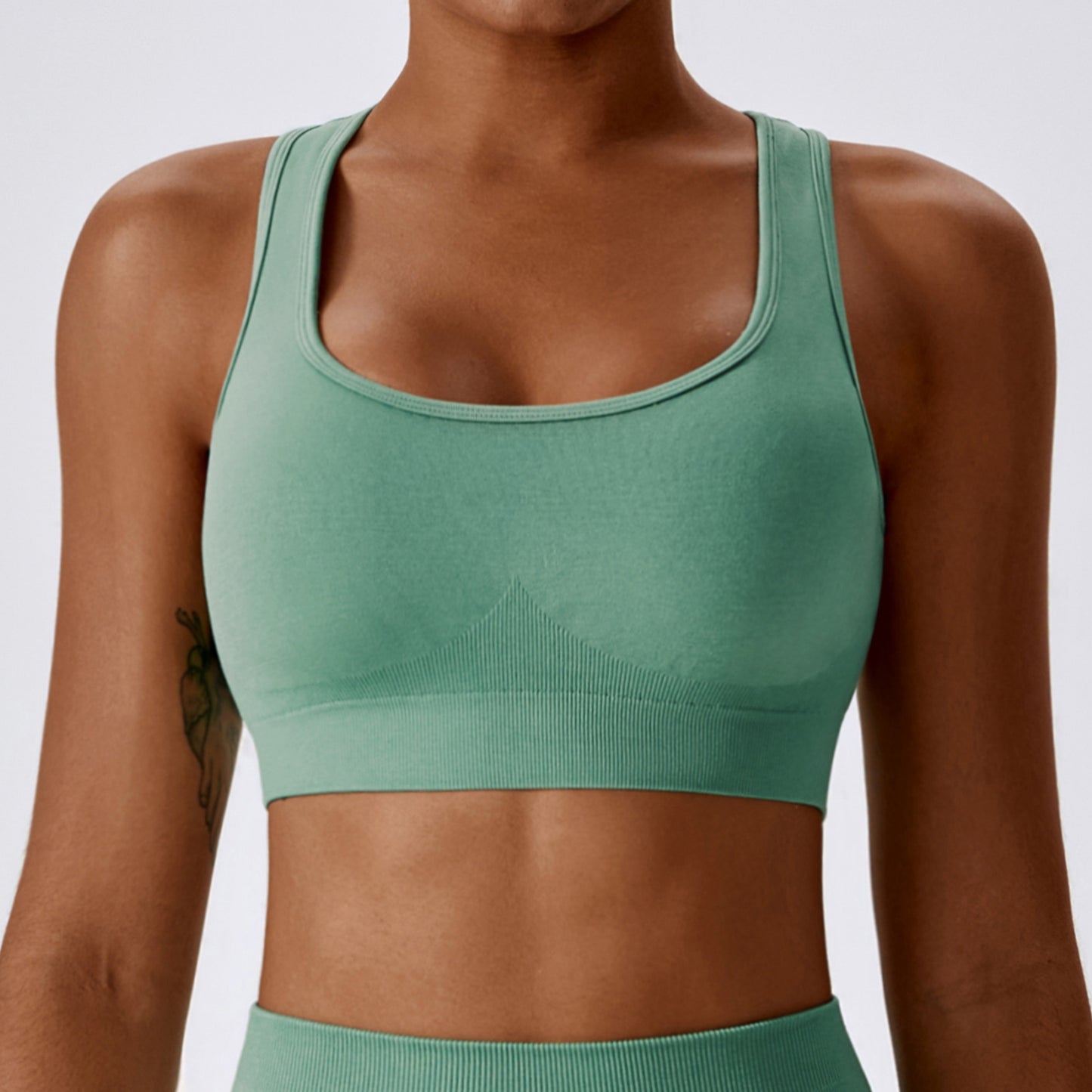 High Strength Tight Sports Vest Gather Shock-Proof Hollow-Out Beauty Back Fitness Wear Seamless Yoga Bra