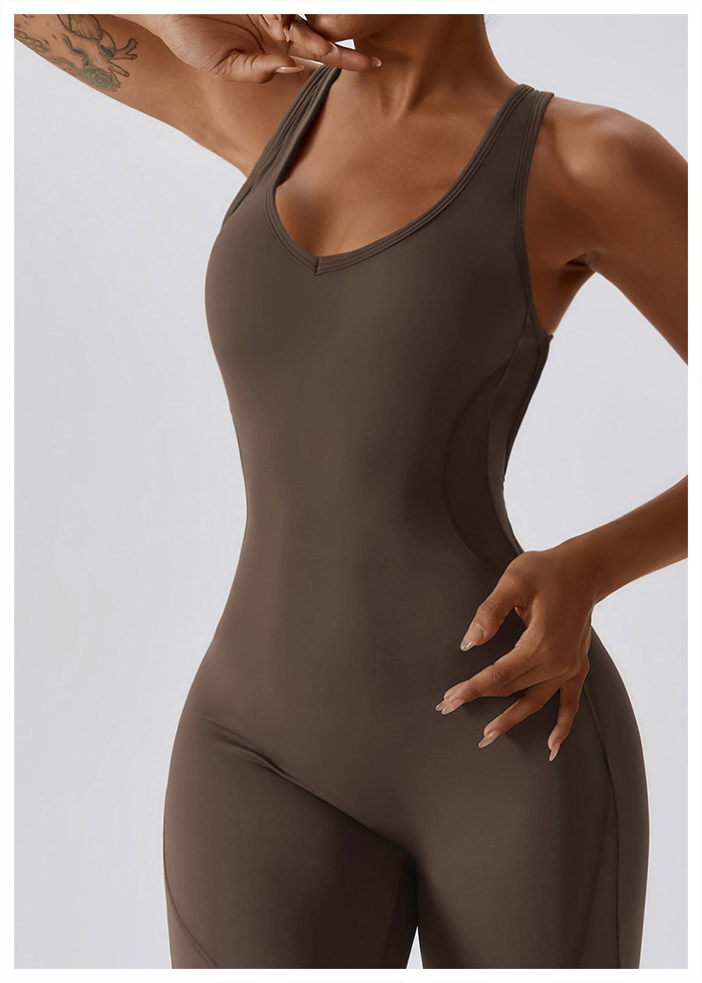 Quick Dry Tight Yoga Dress Dance Sports Fitness Dress Hip Lift Belly Micro La One-Piece Yoga Dress