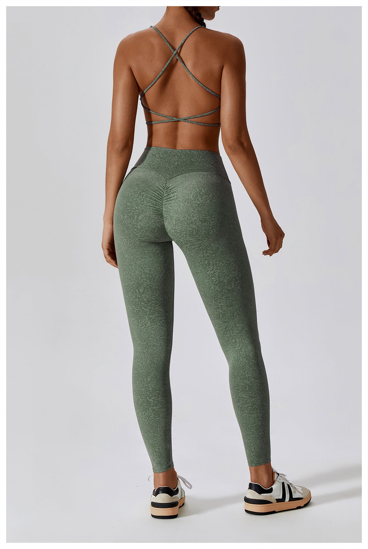 Summer Printed Nude Yoga Suit Floral Quick Dry Running Fitness Yoga Suit Female