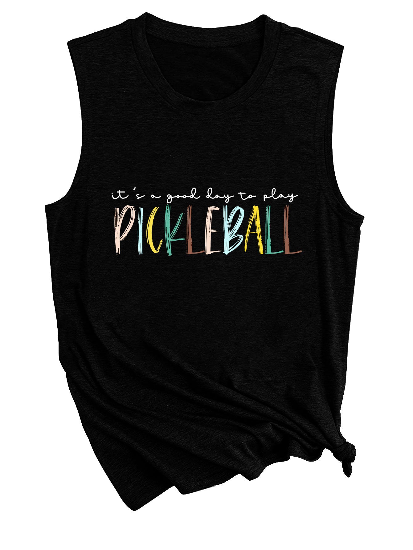 It's A Good Day To Play Letter-Printed Tank Top