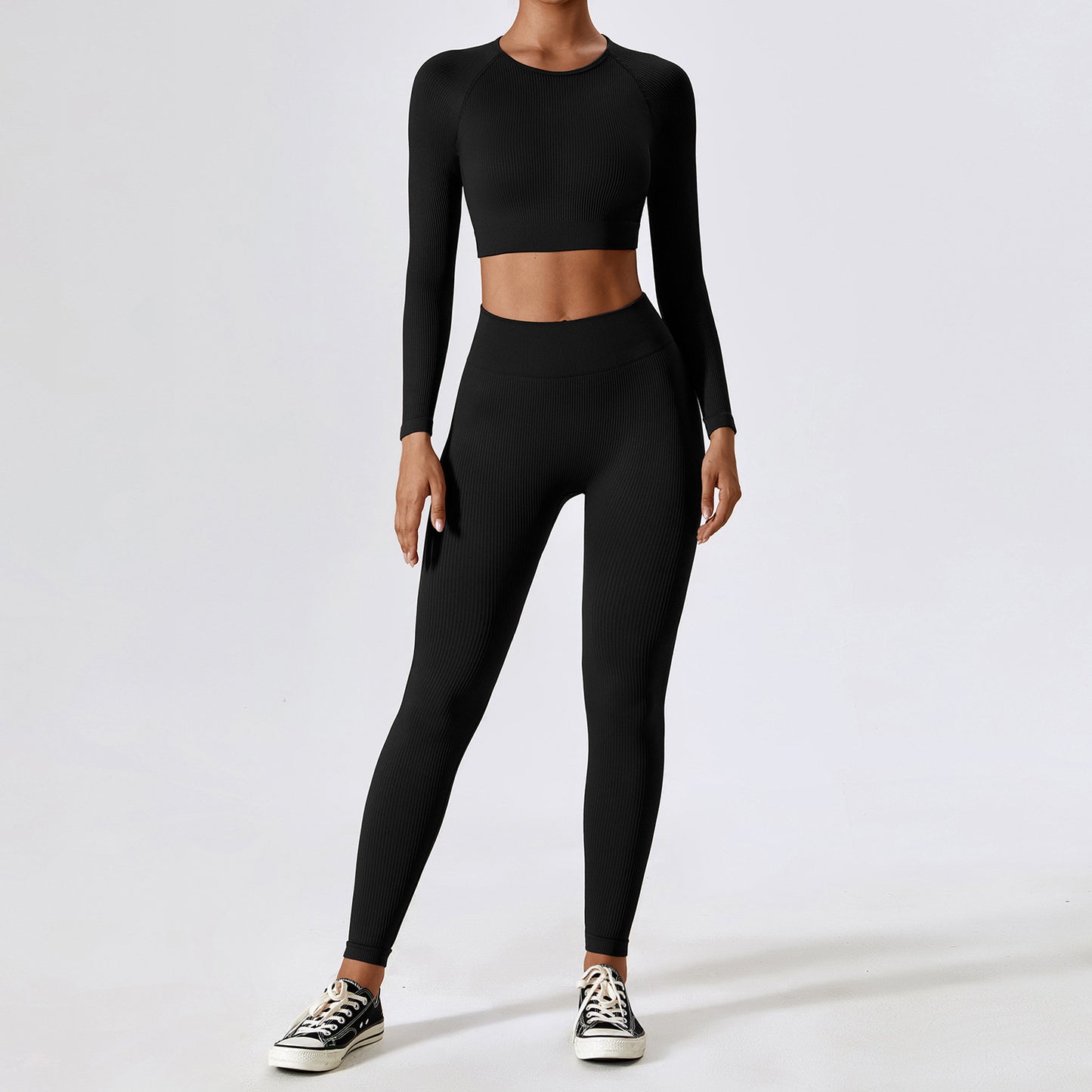 Seamless Yoga Wear Set Running Tight Sports Set Women's Quick Dry High Waist Fitness Wear