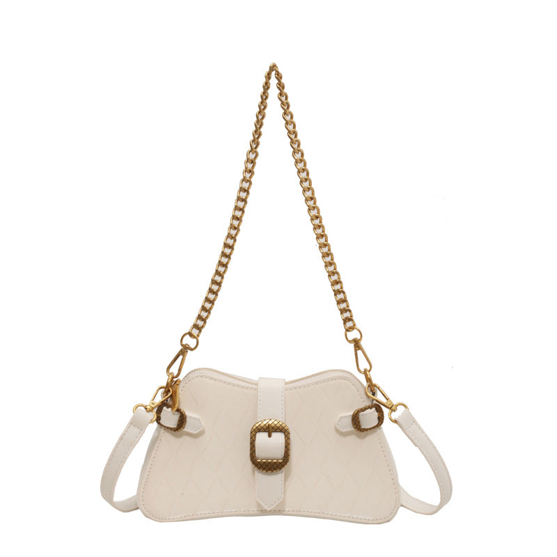 Fashion Fashion Small Handbag Female New Niche All Matching Diamond Lattice Small Square Bag Simple Underarm Bag
