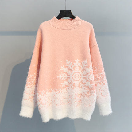 Sweater Autumn New Sweater Christmas Knitting New Year Women's Sweater