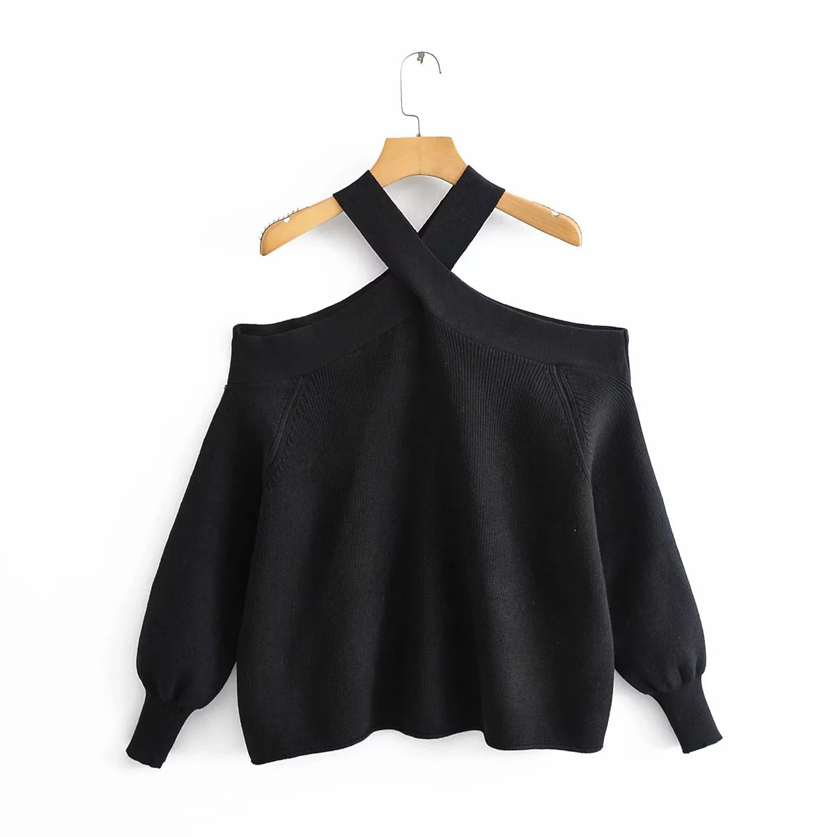 Women's Autumn And Winter New Off-The-Shoulder Sexy Loose Sweater Pullover Sweater Woman