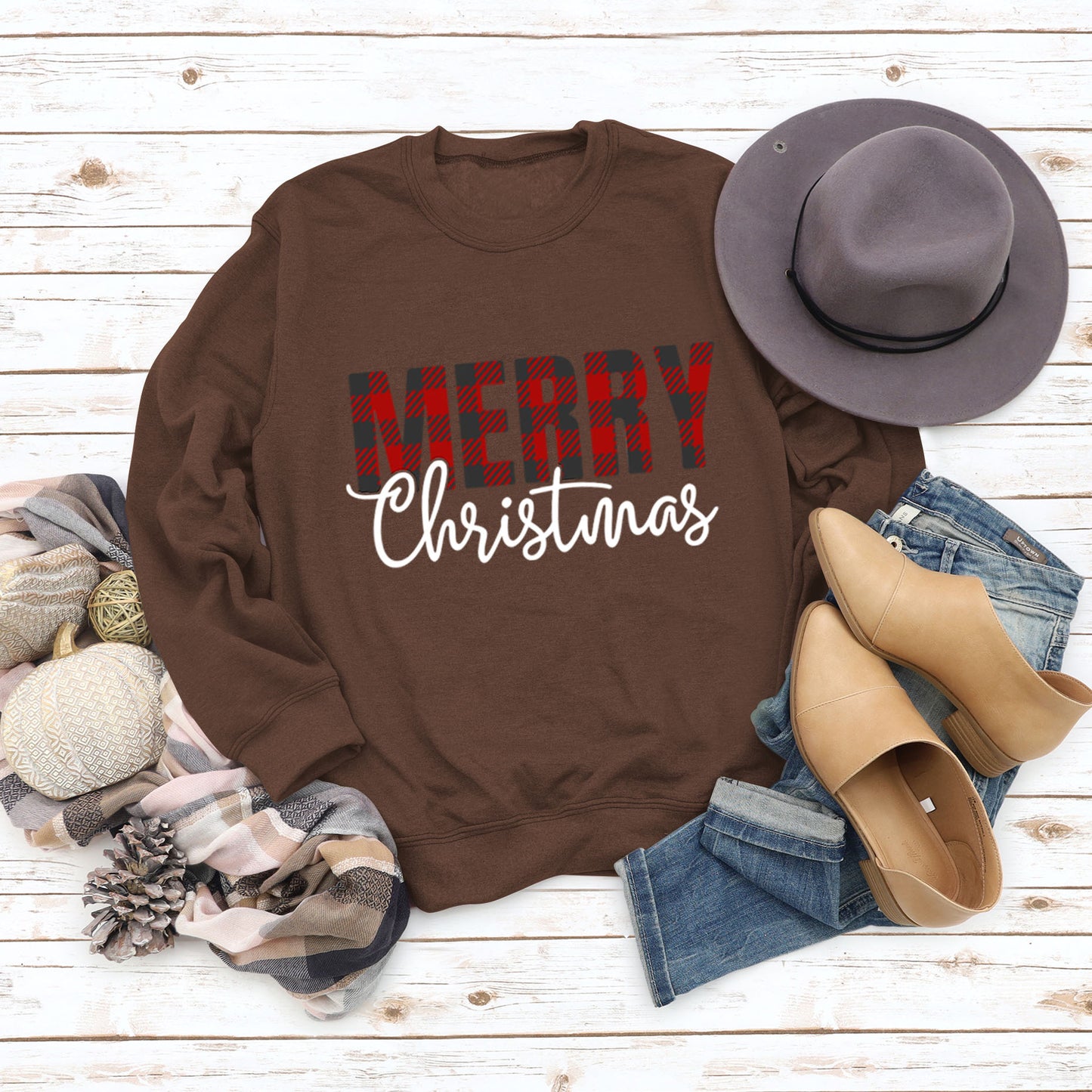 Merry Christmas Fashion Letters Autumn Winter Long Sleeve Ebay Women's Hoodie