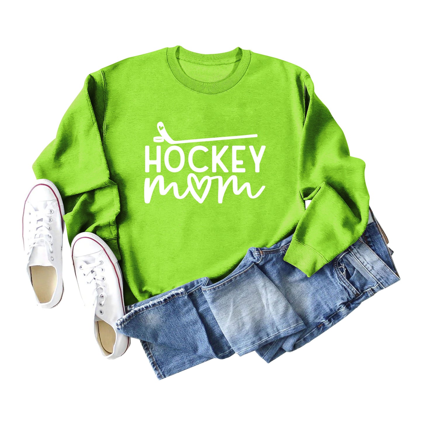 Women's Big Size New Letter Hockey Fall Winter Hoodie Long Sleeves