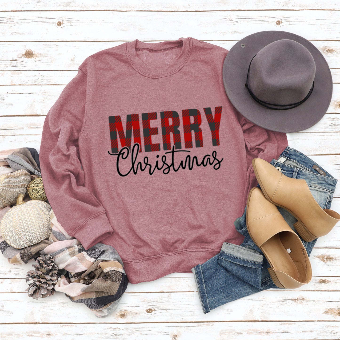 Merry Christmas Fashion Letters Autumn Winter Long Sleeve Ebay Women's Hoodie