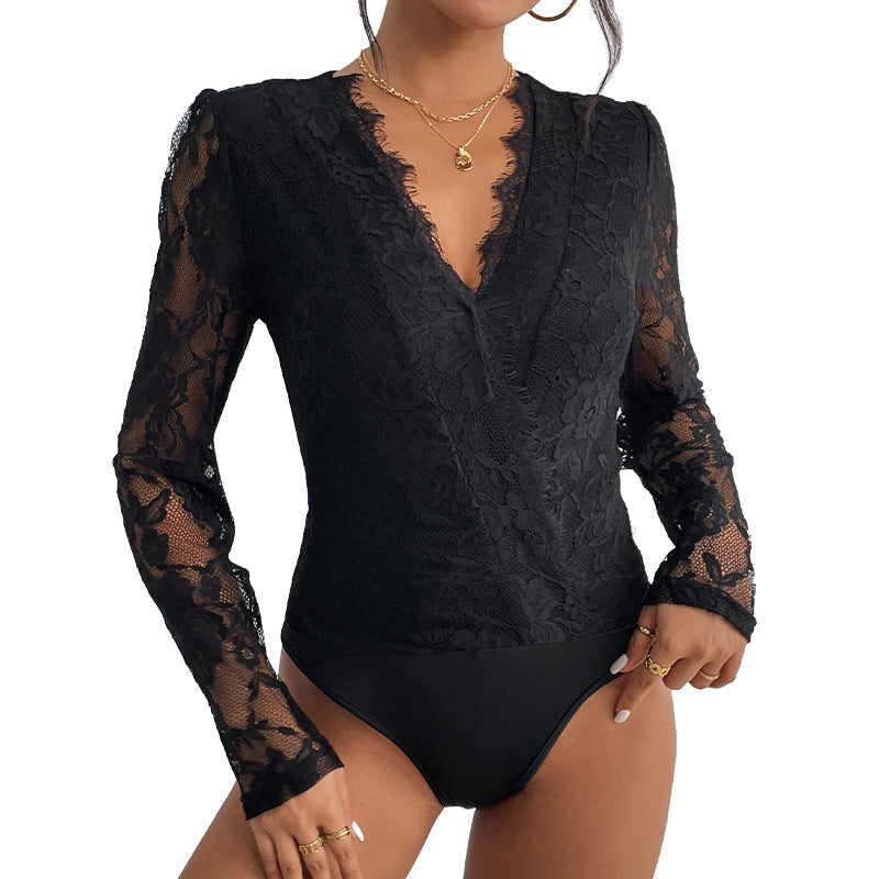 The New Fall Fashion Women's Long-Sleeved Bodysuit