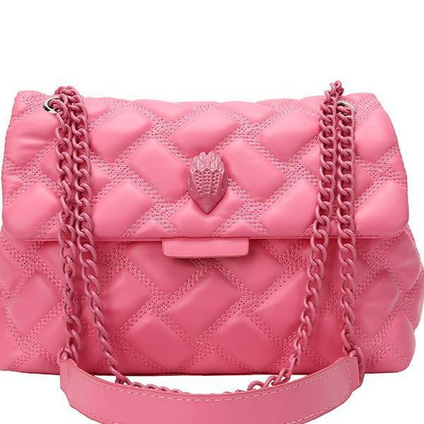 Summer New Niche Design Fashion Embroidery Line Diamond Chain One-Shoulder Oblique Straddle Armpit Small Square Bag