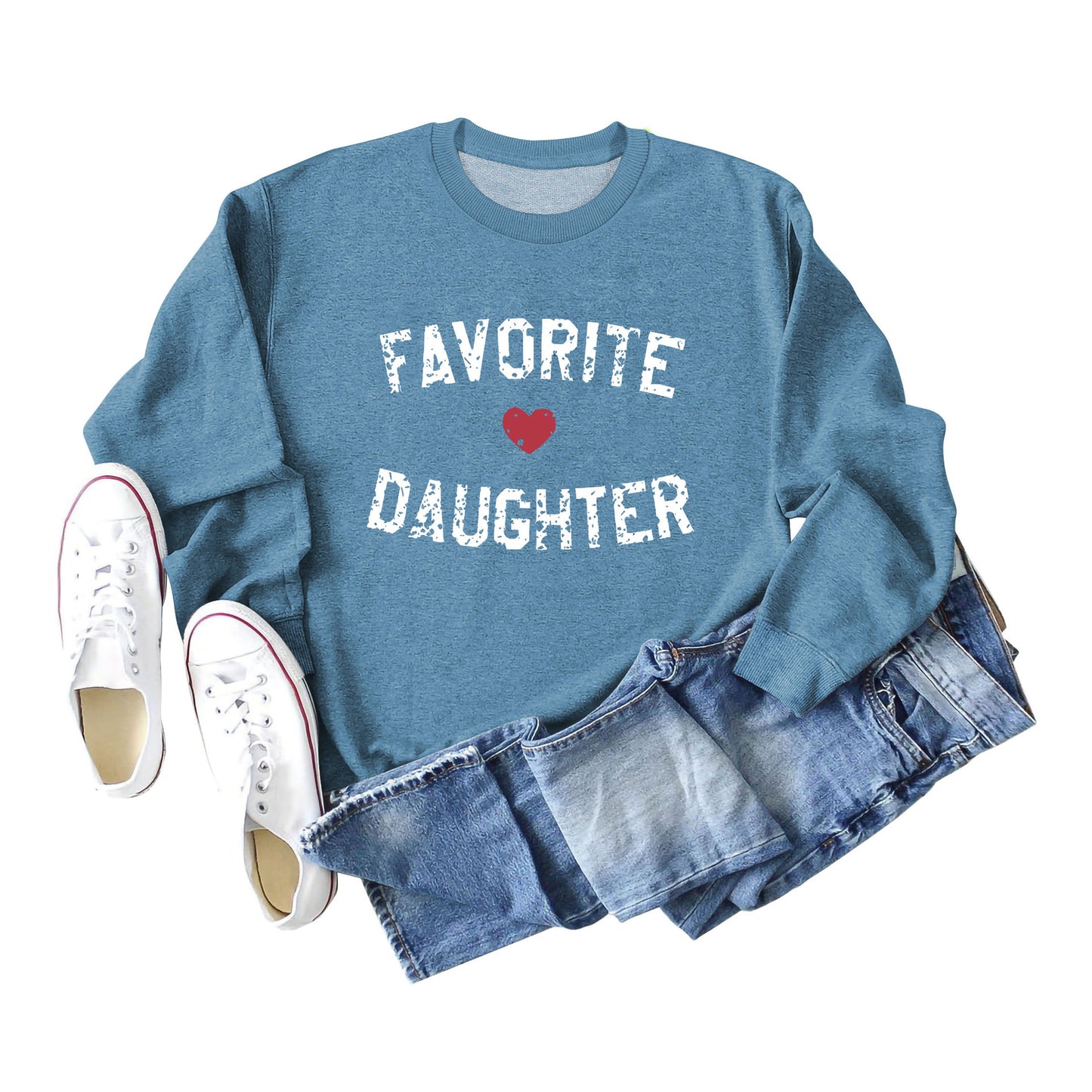 Favorite Daughter Letters Autumn And Winter Casual Clothing