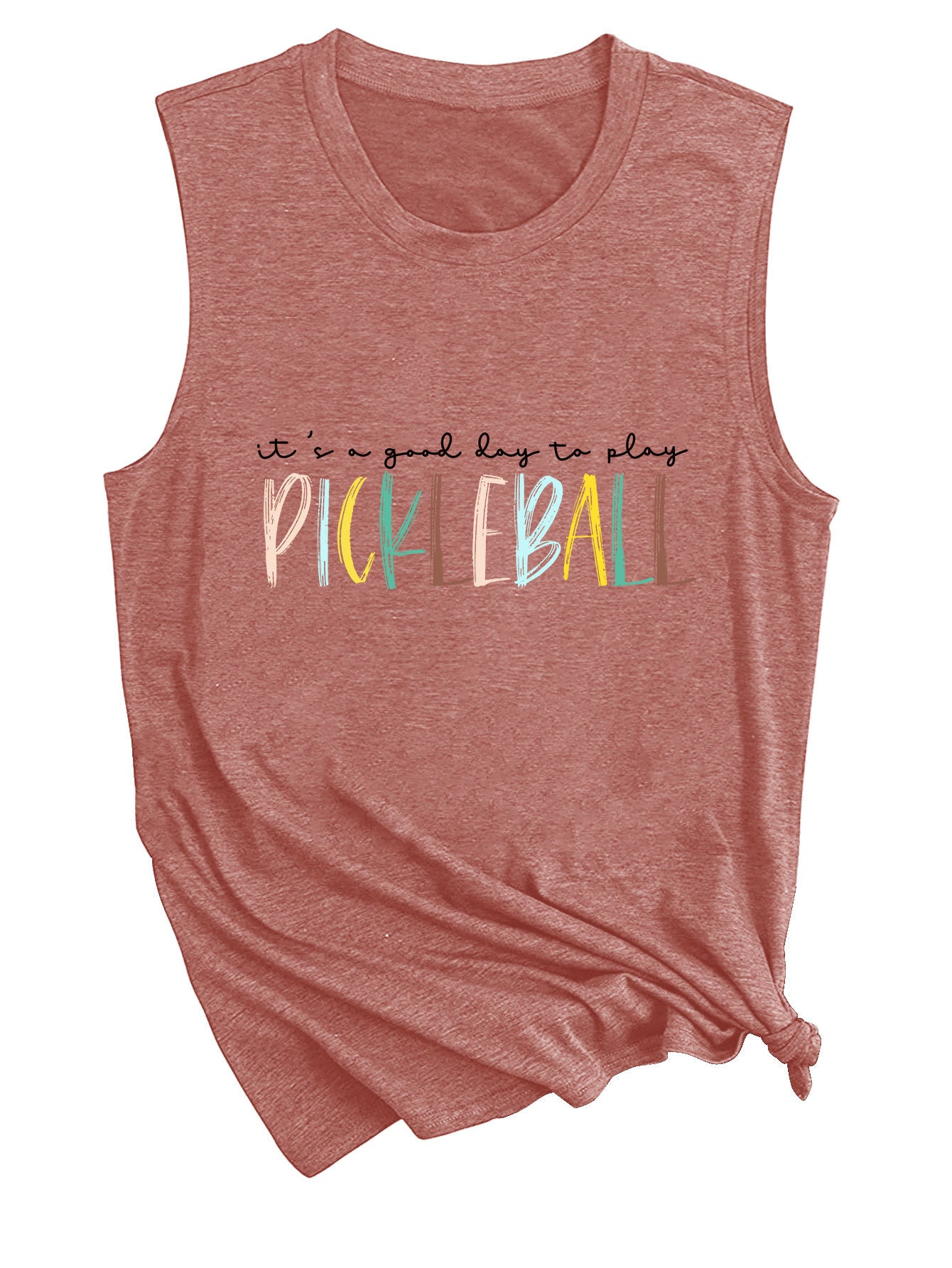 It's A Good Day To Play Letter-Printed Tank Top