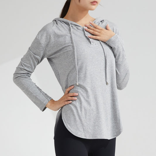 Quick Dry Yoga Fitness Sports Hoodie T-Shirt Body Clothing Thin Yoga Top Long Sleeve Yoga Wear Fitness Wear
