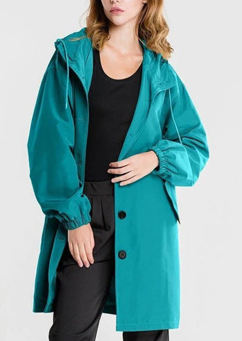 Women's Large Size Trench Coat In The Long Loose Long-Sleeved Coat Multi-Color Option