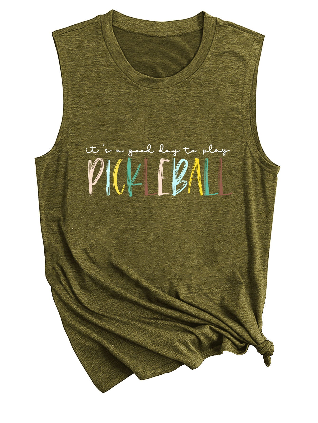 It's A Good Day To Play Letter-Printed Tank Top