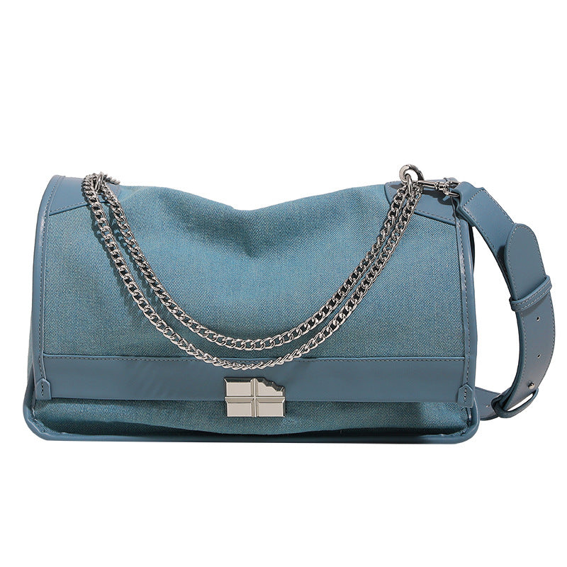 Niche Design Chain Wandering Bag Female New Large-Capacity Single-Shoulder Commuter Messenger Bag Crossbody Tote Bag