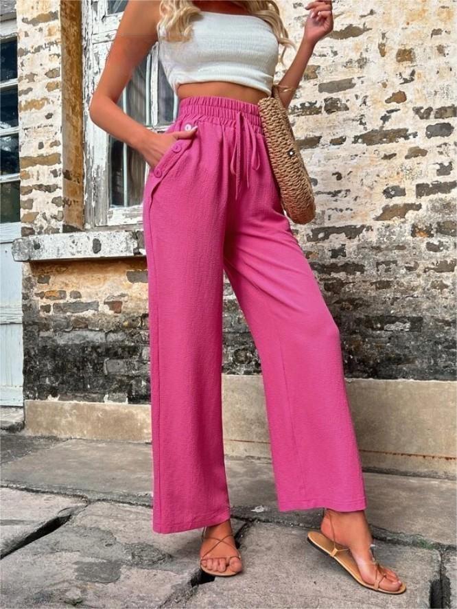 Autumn And Winter Women's New Casual Pants Elastic High-Waisted Slacks Women