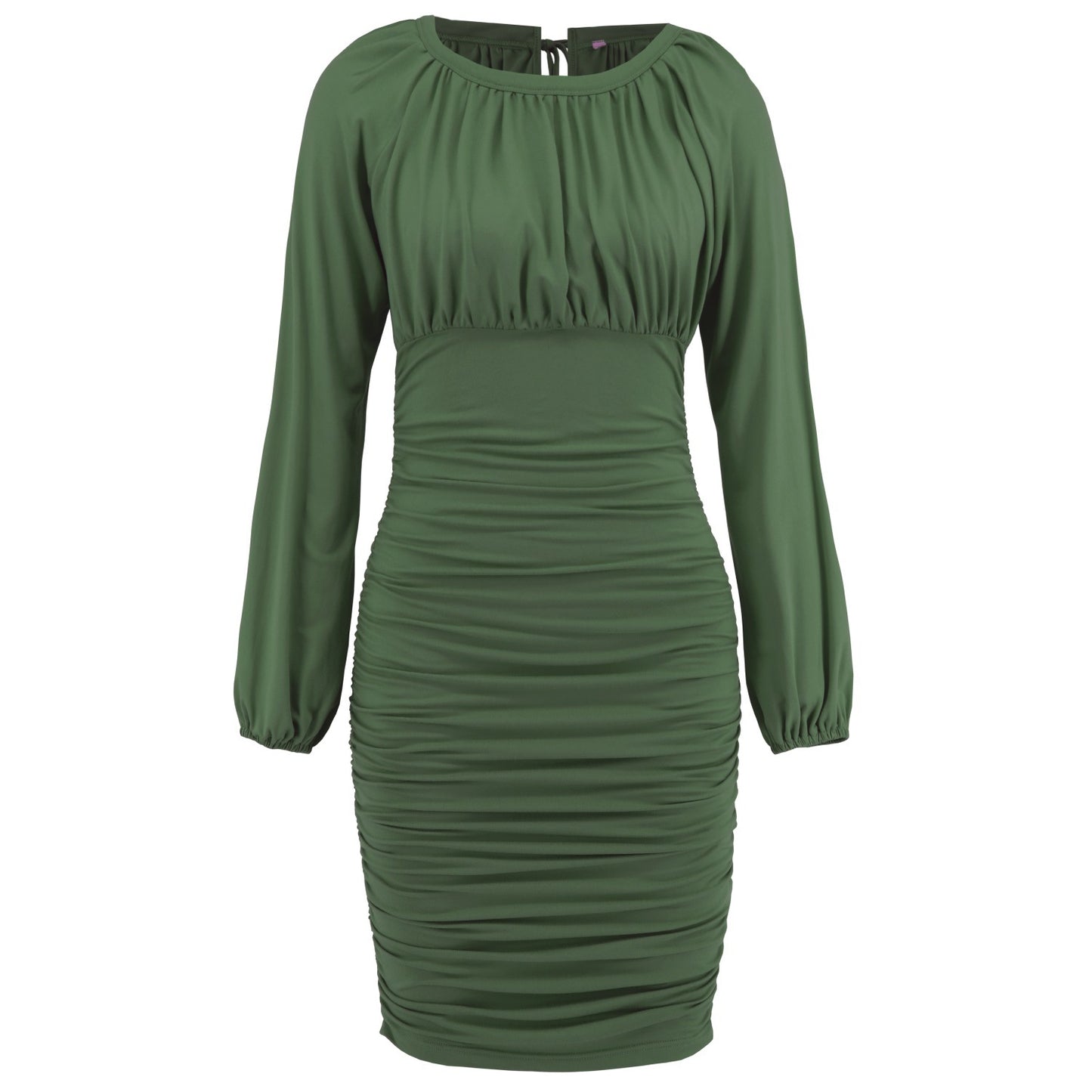 Autumn And Winter Women's New Sexy Lace Pleated Slim Temperament Dress Long Sleeve Mini Skirt Women