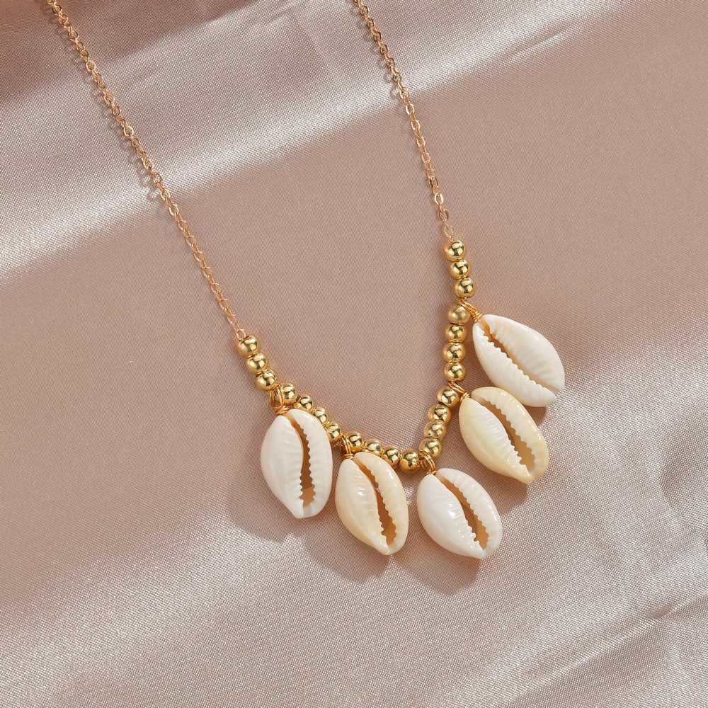 5 pcs Multicell Combination Necklace Women's Bohemian Style Sweet Clavicle Chain