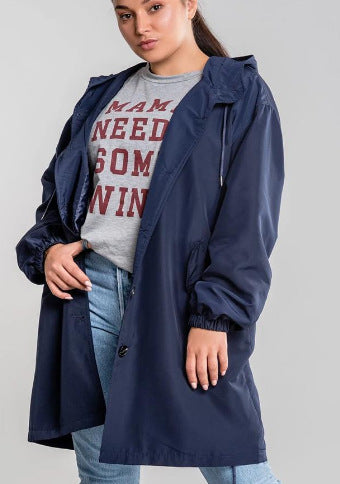 Women's Large Size Trench Coat In The Long Loose Long-Sleeved Coat Multi-Color Option